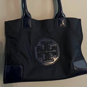 Tory Burch - Navy Patent Leather Shoulder Bag